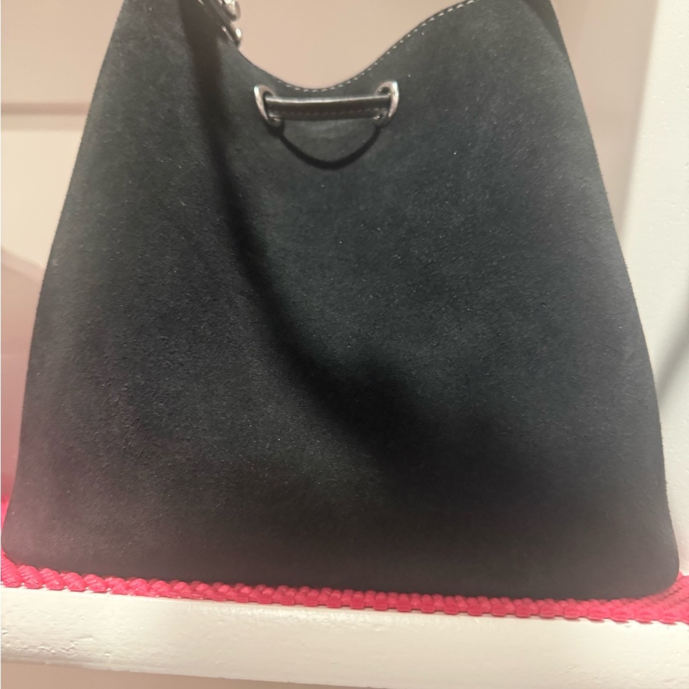 Coach Rowan black suede bucket bag - Picture 3 of 9